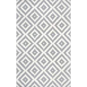 Kellee Contemporary Gray Doormat 2 ft. x 3 ft.  Area Rug