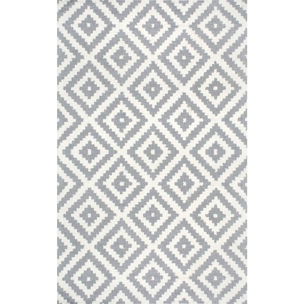 nuLOOM Kellee Contemporary Gray 5 ft. x 8 ft. Area Rug