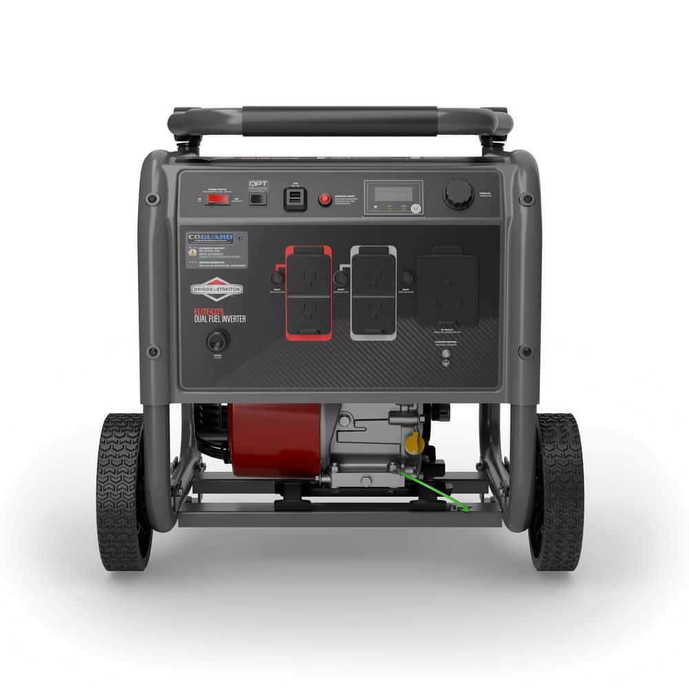 Briggs & Stratton 4375 Watt Recoil Start Gas and Propane Powered Open Frame Inverter Generator with Briggs and Stratton CR950 Engine