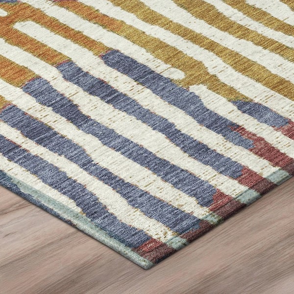 Chantille Machine Washable Indoor/Outdoor Abstract ACN3002 Ivory 10 ft. x 14 ft. Area Rug