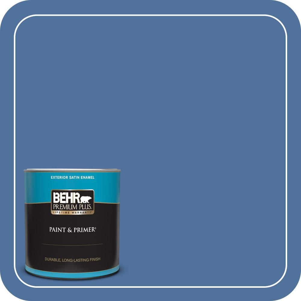 1 qt. #PMD-23 Cobalt Flame Satin Enamel Exterior Paint & Primer price history on PriceWatchPro