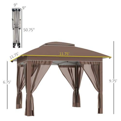 Holiday Hi-Fi 151cm キャンバー Miscool Avex 10 ft. x 15 ft. Blue Pop-Up Outdoor Canopy Tent