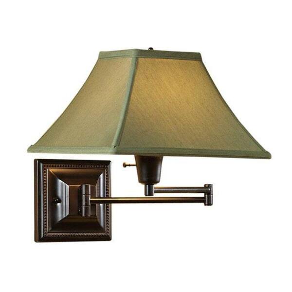 Home Decorators Collection Kingston 1-Light Bronze/Copper Swing-Arm Pin-Up Lamp