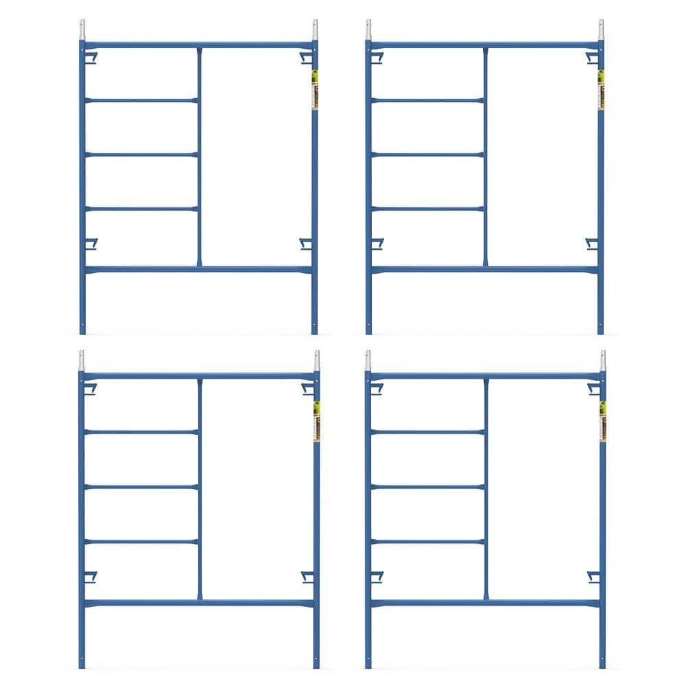 MetalTech Saferstack 6.4 ft. x 5 ft. Mason Scaffold Frame (4-Pack)  M-MF7660PSK4 - The Home Depot