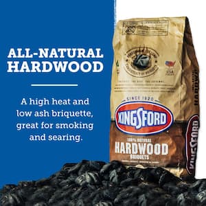 12 lbs. 100% Natural Hardwood BBQ Charcoal Grilling Briquettes
