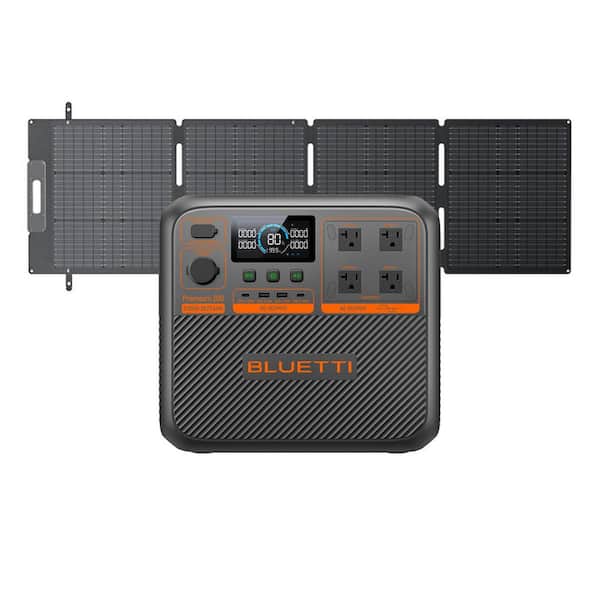 2700W Continuous/3900W Peak Output Power Station Premium 200 V2 LiFePO4 Battery Solar Generator with 350W Solar Panel