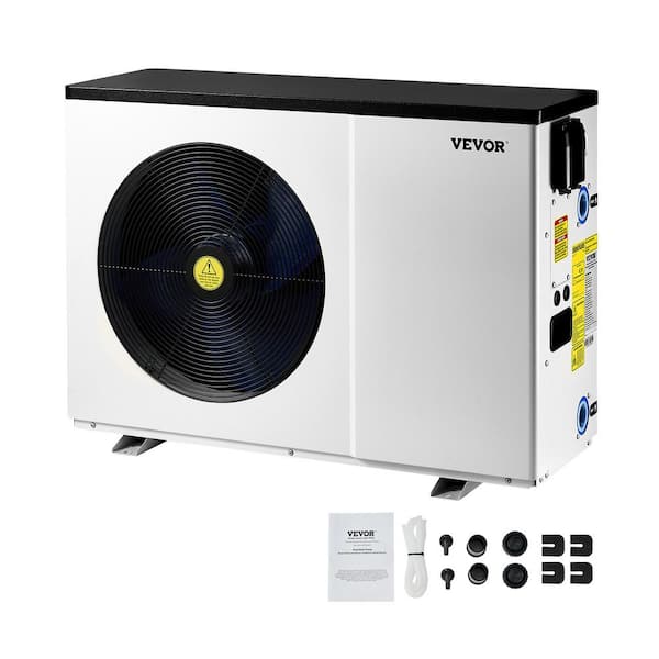 Electric Pool Heat Pump, 51200 BTU, Pool Heaters for 7926 to 15851 gal. Above and in Ground Pools, Low Noise