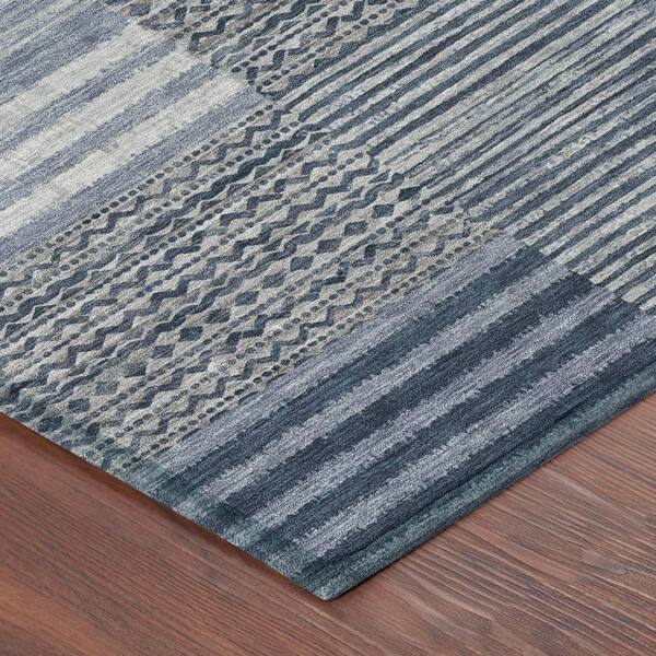 Chantille Machine Washable Indoor/Outdoor Abstract ACN2749 Blue 5 ft. x 7 ft. 6 in. Area Rug