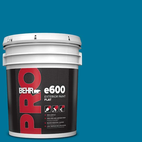BEHR PRO 5 gal. #P490-7 Mayan Treasure Flat Exterior Paint