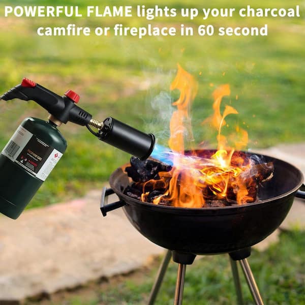 Lynzavix Stainless Steel Grill Torch Charcoal Starter Kitchen