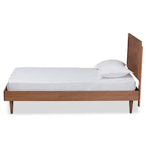 Hiro Walnut Brown Platform Bed