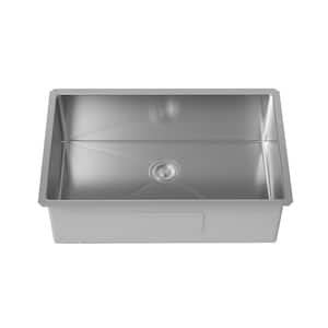 Simply Living 32 in. Undermount Single Bowl 16 Gauge Stainless Steel Kitchen Sink