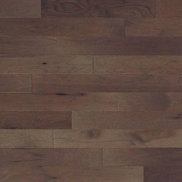 Heritage Mill Take Home Sample - Brushed Vintage Hickory Pewter Engineered Click Hardwood Flooring - 5 in. x 7 in.