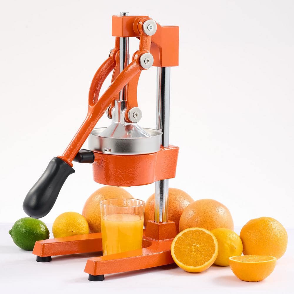 CO-Z Orange Cast Iron and Stainless Steel Citrus Juicer