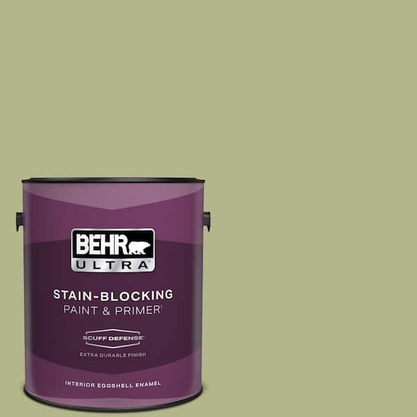 BEHR ULTRA 1 gal. #M350-4 Sweet Grass Extra Durable Eggshell Enamel Interior Paint & Primer