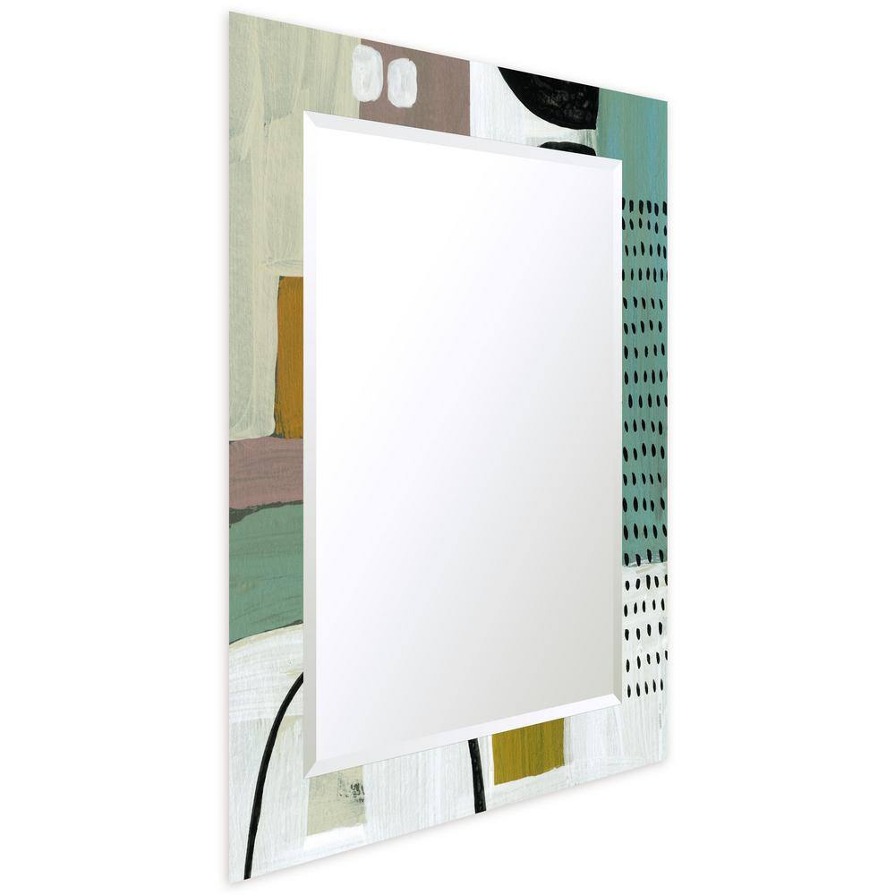 Rectangular Frameless 40" x 30" Beveled Wall Mirror