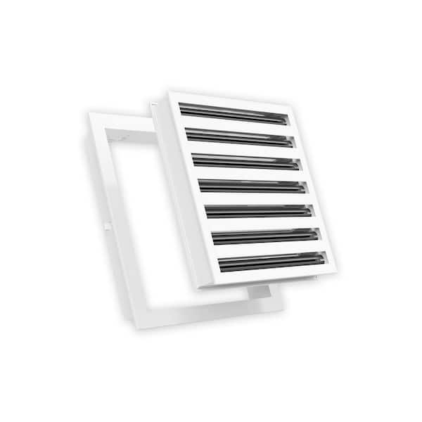 12 in. x 12 in. Aluminum Wall/Ceiling Linear Slot Diffuser in White