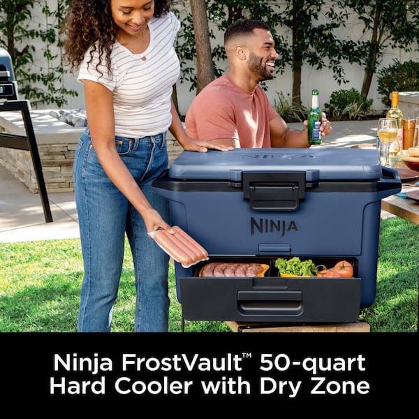 NINJA FrostVault 50- qt Hard Cooler with Dry Zone in Lakeshore