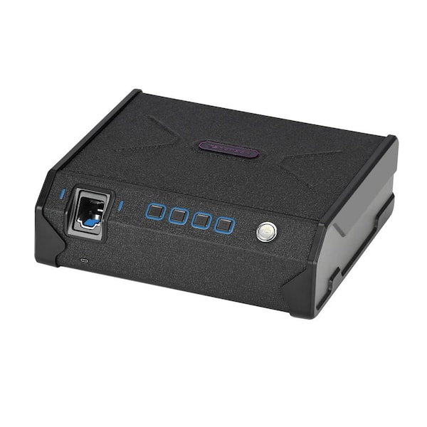 Biometric Top-Entry Vault Safe with Advanced Finger Vein Recognition Access in Matte Black