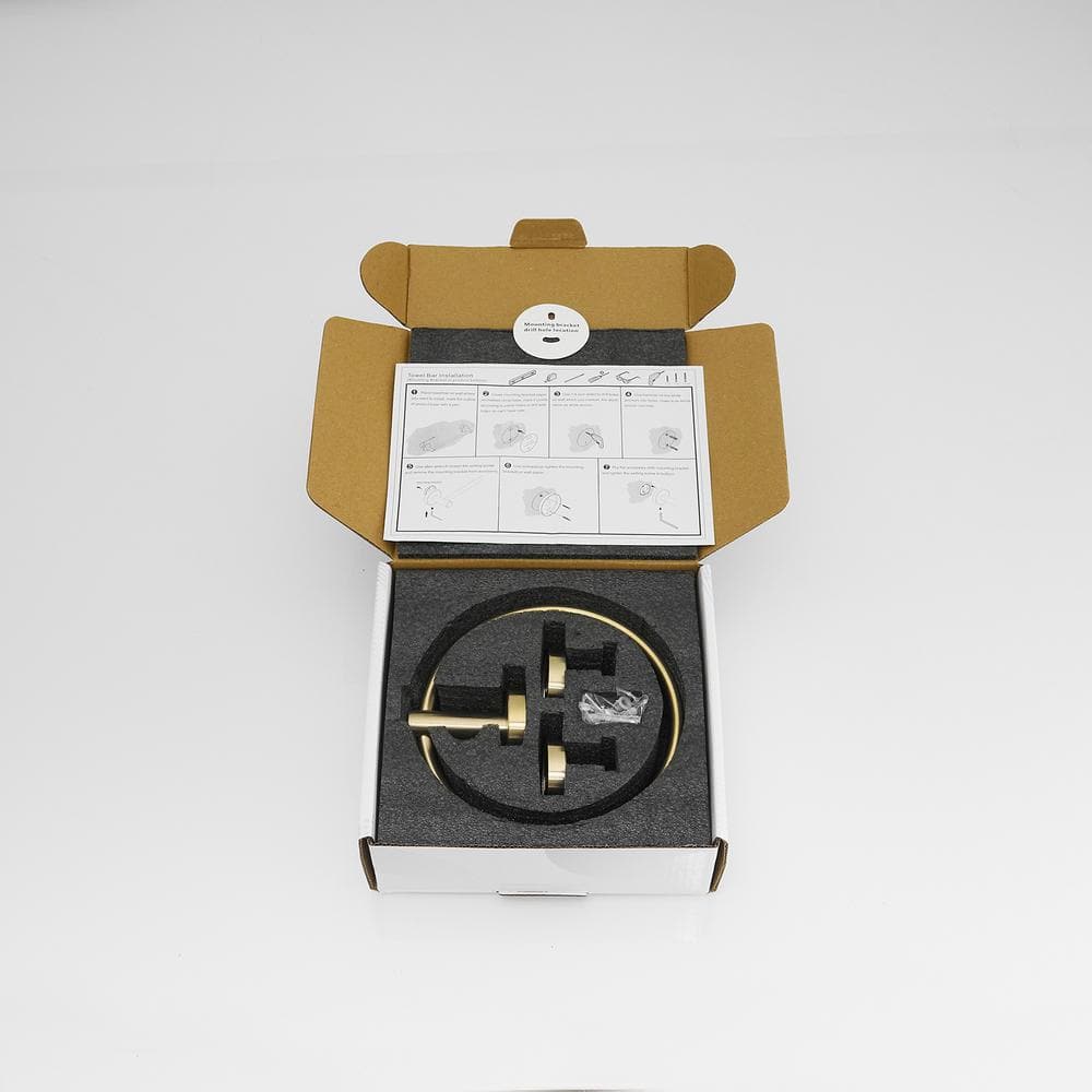 Brushed Gold 24-Inch Metal Bathroom Hardware Set