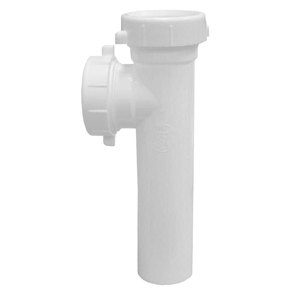 1-1/2 in. White Plastic Slip Joint End Outlet Tee Only with Baffle price history on PriceWatchPro