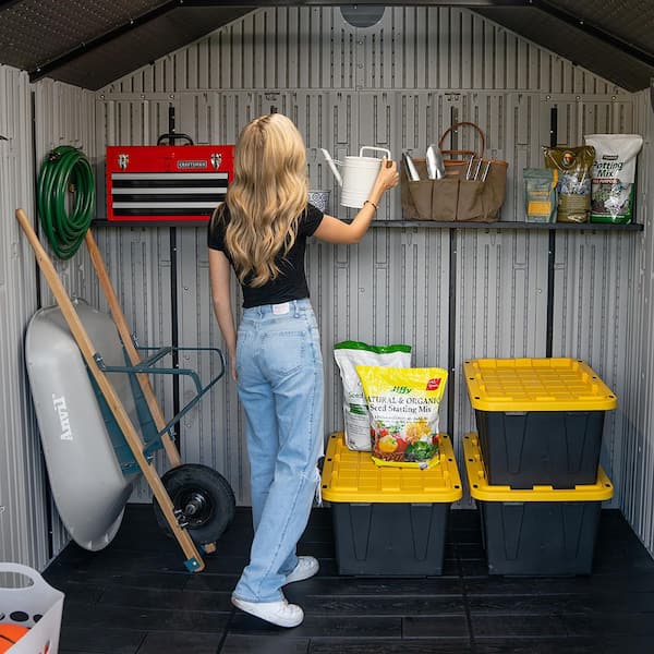 Lifetime Classic 8 ft. W x 10 ft. D Resin Outdoor Storage Shed (80