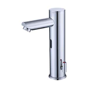 AIM Battery Powered Touchless Single Hole Bathroom Faucet in Polished Chrome