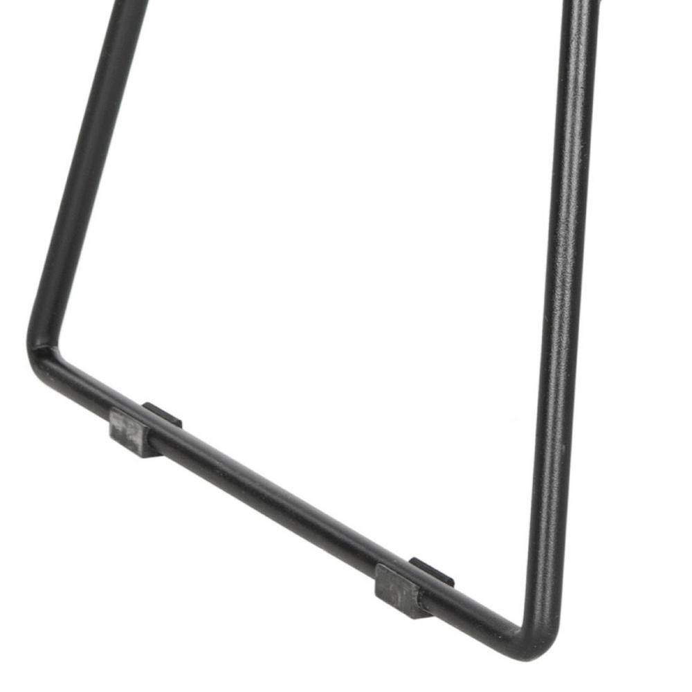 Gray PU Leather and Iron Backless Counter Stools, Set of 2