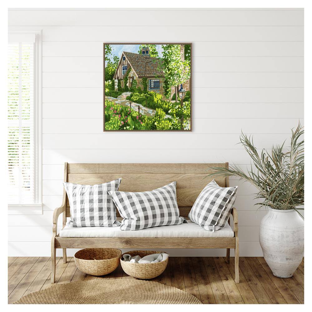 Melissa Wang 30" Sylvie Bronze Framed Canvas Print