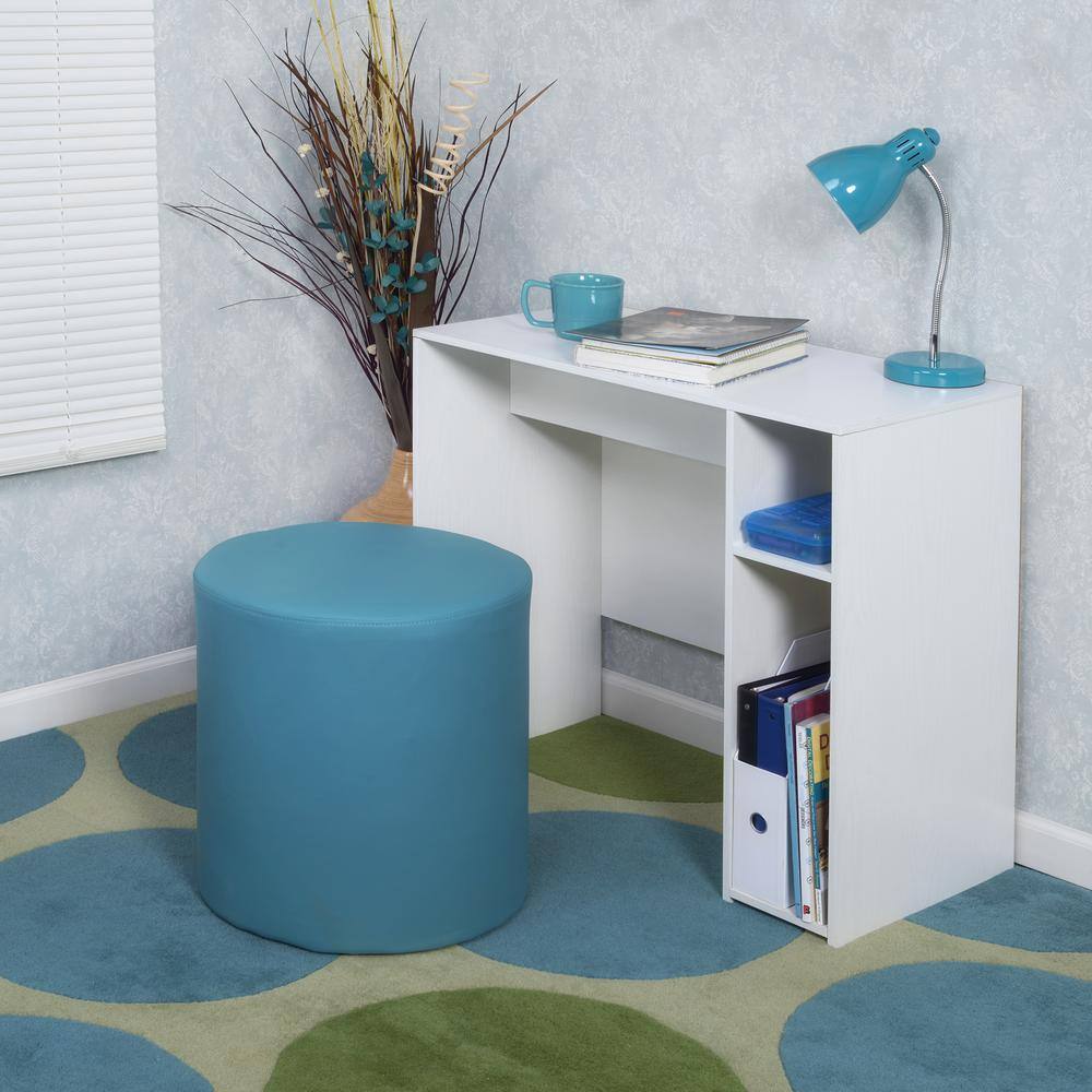 Niche 31 in. Rectangular White Computer Desk with ShelvesPDS3116WH