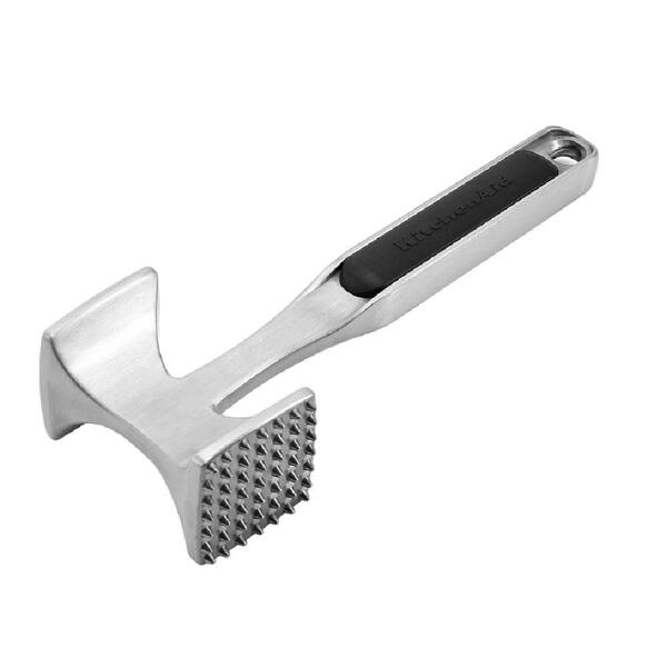  KitchenAid Gourmet Multi Sided Meat Tenderizer for Pounding  Meats, Nuts, Shellfish, ect, Hang Hole for Easy Storage, Hand Wash, One  Size, Black: Home & Kitchen
