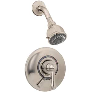 Allura Single-Handle 2-Spray Shower Faucet System with VersaFlex Integral Diverter in Satin Nickel (Valve Included)