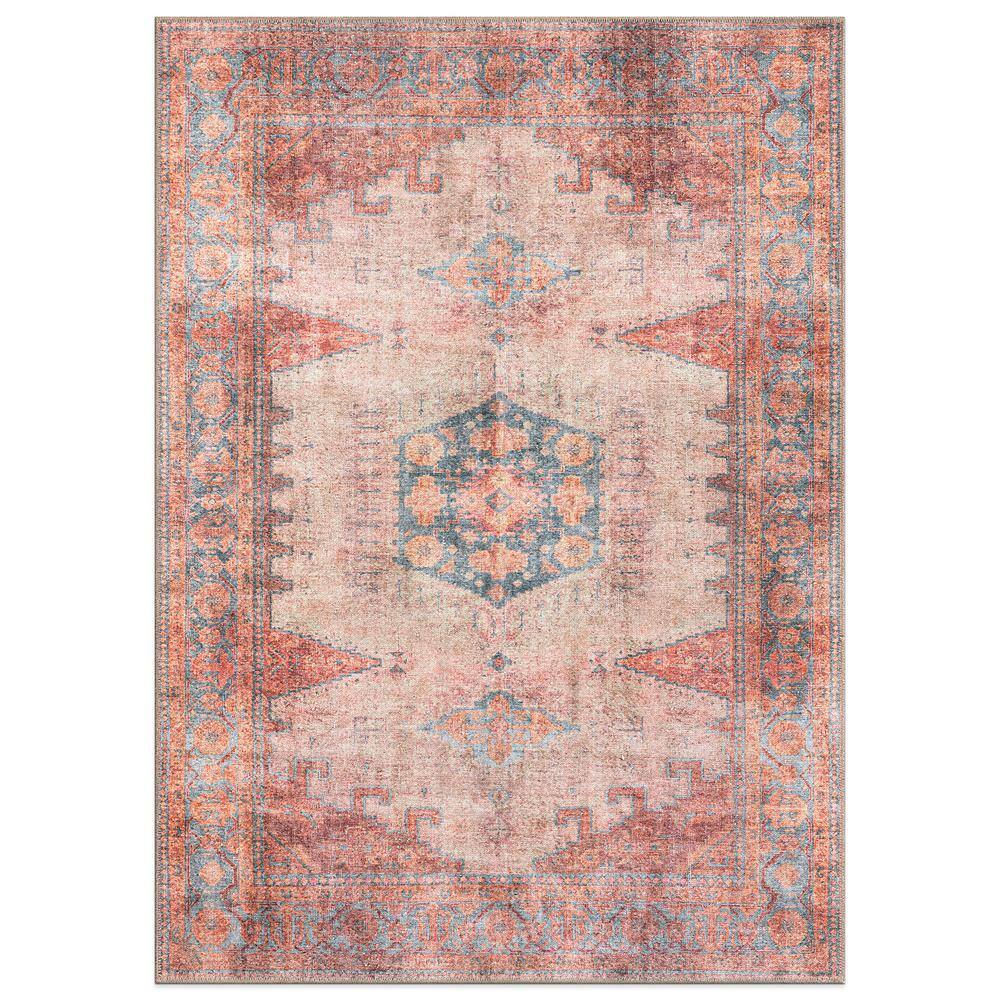 Amber Multi 9 ft. x 12 ft. Vintage Bohemian Machine Washable Non Slip Area Rug price history on PriceWatchPro