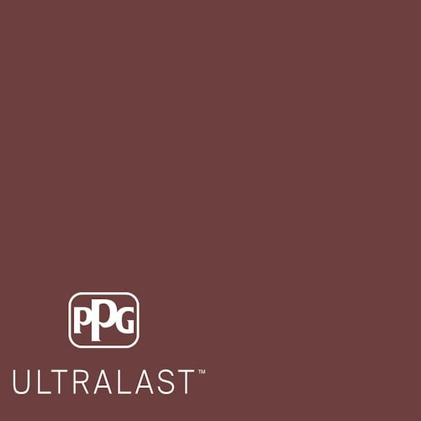 PPG UltraLast 1 gal. #PPG1053-7 Burgundy Wine Semi-Gloss Interior Paint and Primer