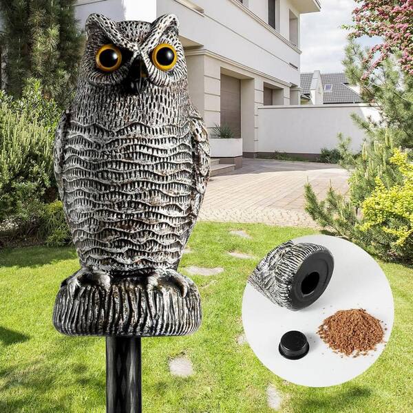 Plastic Owl Garden Statue L0DNQ85HCM - The Home Depot