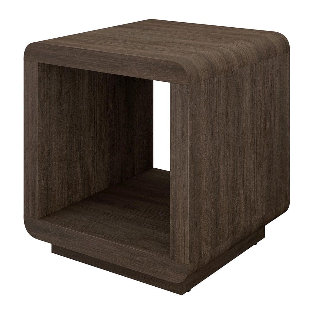 Lonni 20 in. Brown Oak Square MDF Top End Table - thumbnail 6
