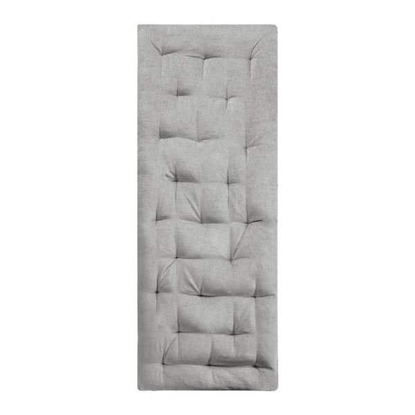 Unbranded Simple Design Luxe Comfort Bohemian Gray 74 in. L x 27 in. W Polyester Chenille Lounge Floor Throw Pillow Cushion