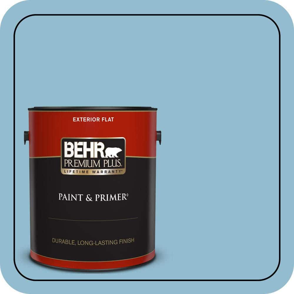 1 gal. #S490-3 Reef Blue Flat Exterior Paint & Primer price history on PriceWatchPro
