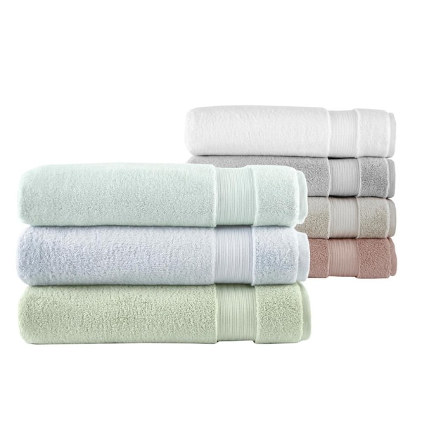 NEW! DKNY Oversized Bath Towel Solid White 3 PC SET Cotton OEKO TEX 30 x  60