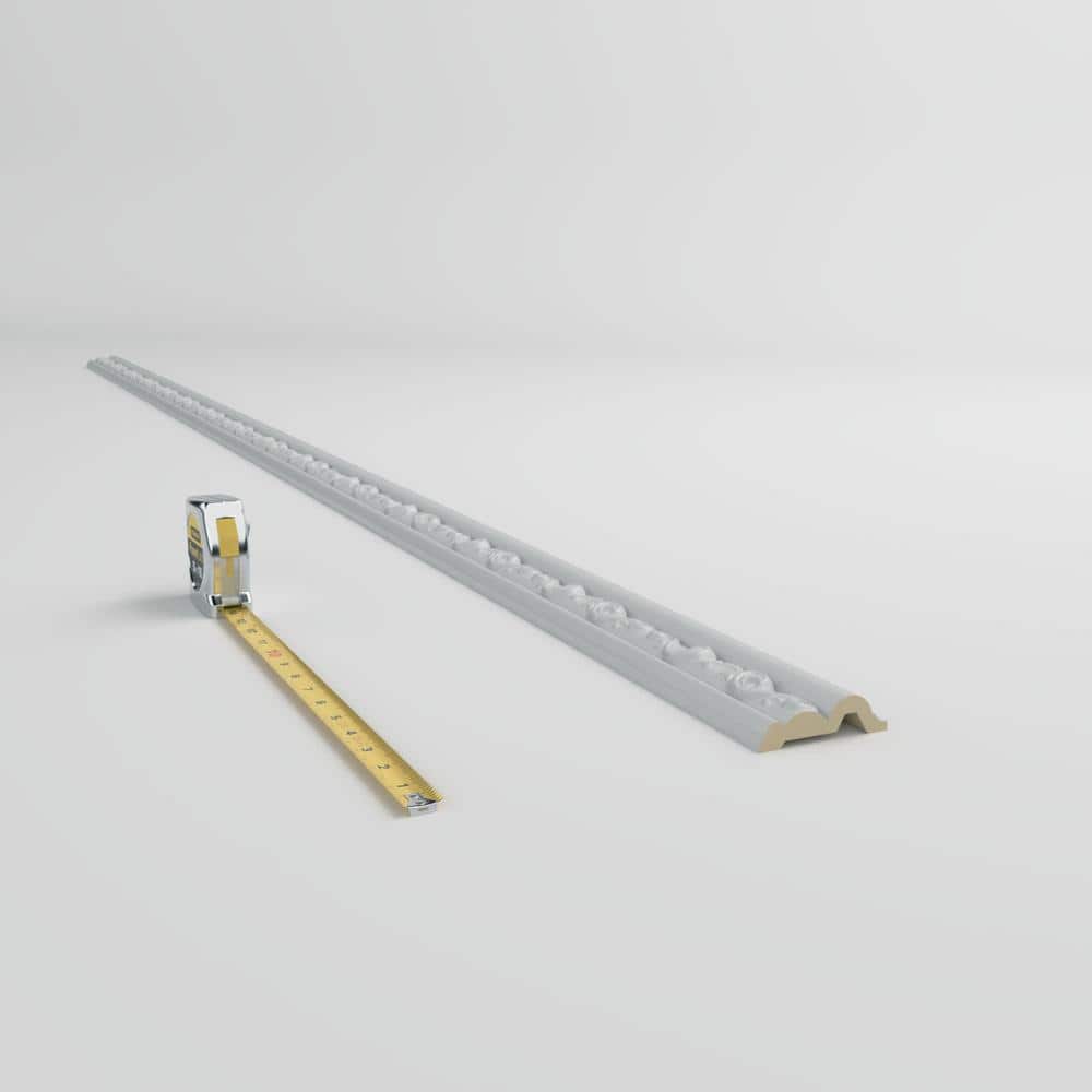 Caputo White Polyurethane Decorative Crown Chair Rail Moulding