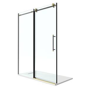 A&E Madou 36 in. L x 48 in. W x 75 in. H Corner Shower Kit