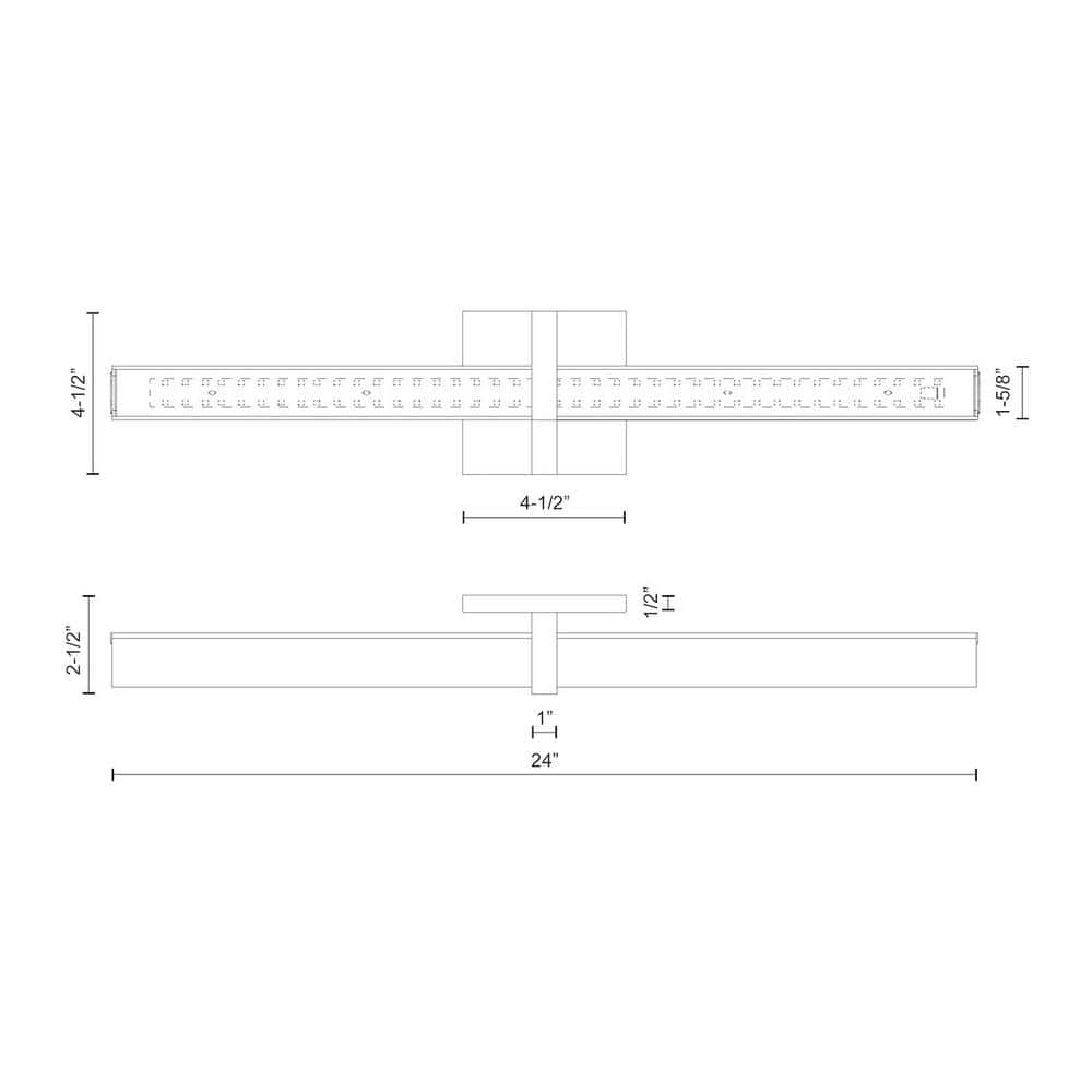 Camden Chrome 24" Dimmable LED Bath Bar