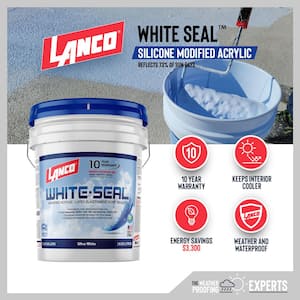 White-Seal 1 Gal. Acrylic Elastomeric White Reflective Roof Sealer