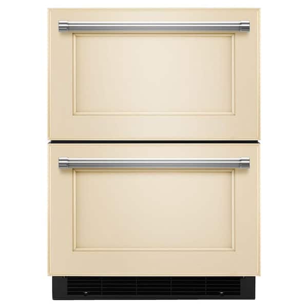 KitchenAid 4.7 cu. ft. Double Drawer Refrigerator Freezer in Panel Ready, Counter Depth