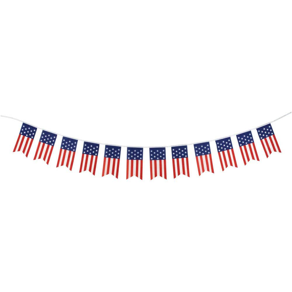 Northlight 9.75 ft. Americana USA Flag Swallowtail Hanging Wall