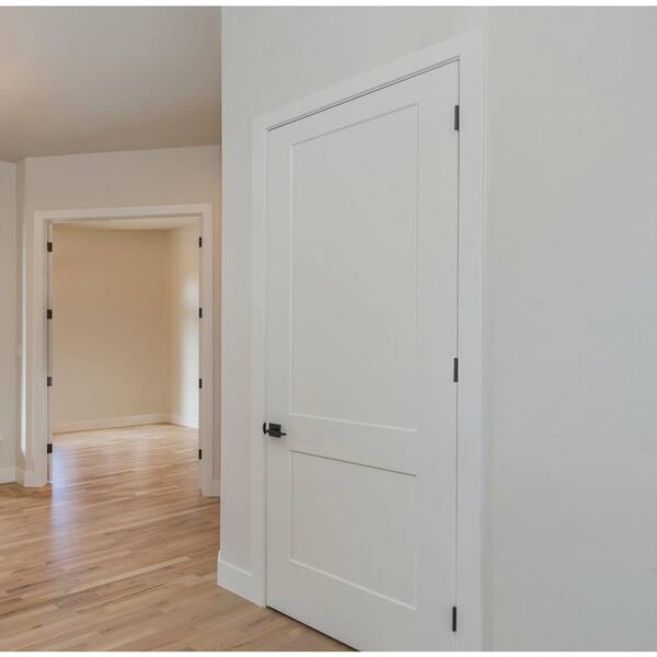 RESO 28 in. x 80 in. Right-Handed Solid Core White Primed