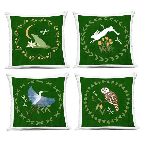 4pcs Blue Purple Butterfly Decorative Throw Pillows Covers 18x18 Inch Butterfly Cushion Cover For Sofa Bedroom P 62394734