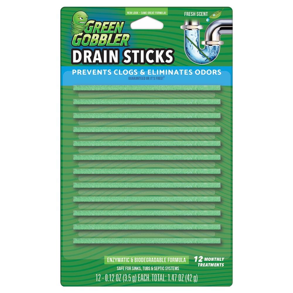 Drain Cleaner Sticks Oil Deodorizer Kitchen Toilet Bathtub Sewer Cleaning  Rod Handy Sewer Hair Cleaner 12 Pack