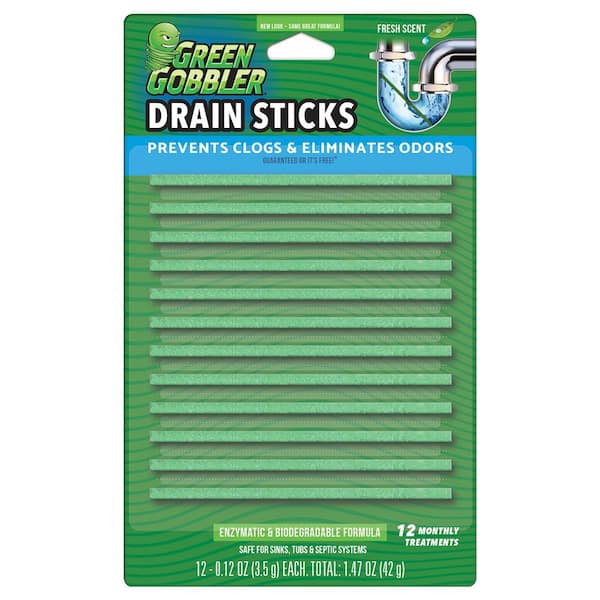 Green Gobbler Bio-Flow Drain Cleaning and Deodorizing Strips (12-Pack)