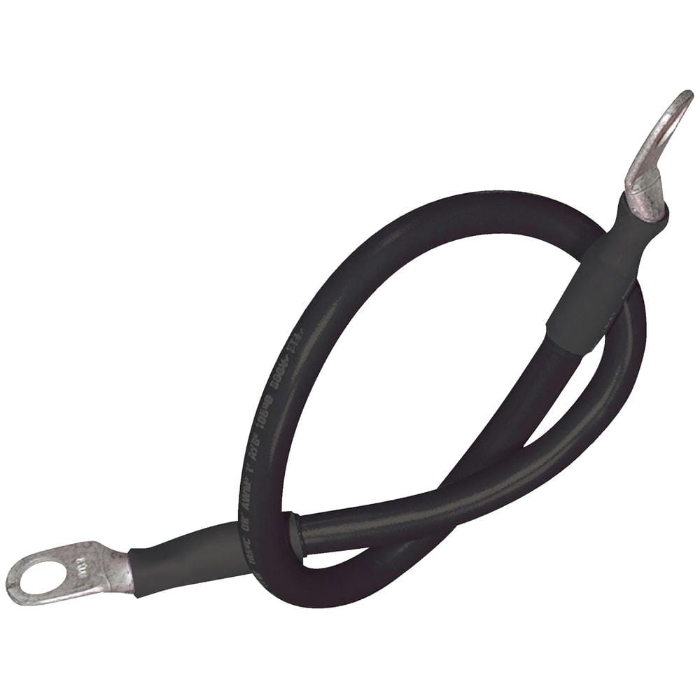 Tinned Copper Battery Assembly, 2 AWG, Black, 2 ft. price history on PriceWatchPro
